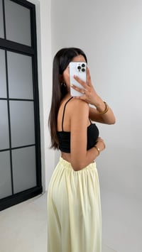 Sarı Beli Lastikli Modal Kumaş Pantolon Gaus00668GausPANTOLONGU1002543