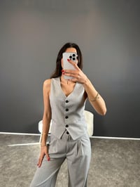 Polito Açık Gri Premium Üçlü Takım GausTAKIMGU004381