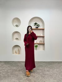 Vivet Bordo Örgülü Triko ElbiseGausELBİSEGU00903512