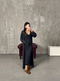 Rila Antrasit Hırkalı Triko Elbise İkili TakımGausELBİSEGU00904034