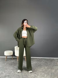 Samira Haki Yumuşak Fitilli İkili TakımGausTAKIMGU002554