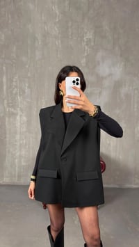 Siyah Astarlı Vatkalı Kemerli Premium Yelek GAUS-01139GAUSYELEKGAUS-01139