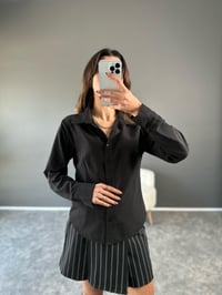Siyah Basic Gömlek GausGÖMLEKGU002952
