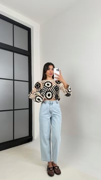 Buz Mavisi Yüksek Bel Mom Jean Gaus00549GausDenim PantsGU1002280