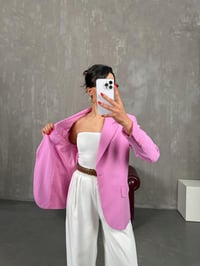 Pembe Astarlı Blazer Ceket Gaus00216GausCEKETGU1001500