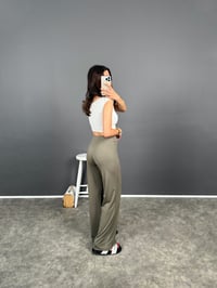 Bancy Haki Çımalı Rahat Modal PantolonGausPANTOLONGU008394