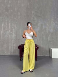 Sarı Beli Lastikli Salaş Pantolon Gaus00121GausPANTOLONGU1001274