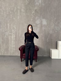 Nora Siyah Kumaş PantolonGausPANTOLONGU00903976