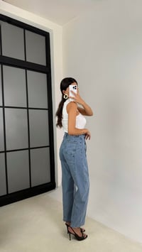 Mavi Cepli Balon Denim Pantolon GAUS-00108GAUSDENİM PANTOLONGAUS-00108