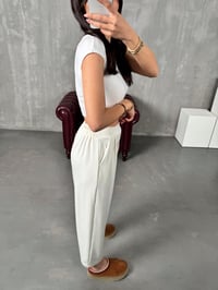 Weld Ekru Arkası Lastikli Cepli Harem PantolonGausPANTOLONGU00904102