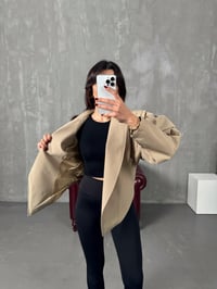Meggy Vizon Kuşaklı Astarlı Tasarım CeketGausCEKETGU00904039