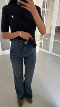 Koyu Mavi Kesik Paça Push Up Jean GAUS-02070GAUSDenim PantsGAUS-02070