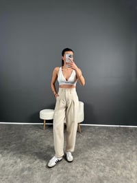 Lovas Taş Lux Kalite Keten PantolonGausPANTOLONGU004584