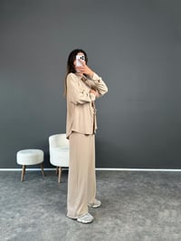 Samira Bej Yumuşak Fitilli İkili Takım GausTAKIMGU002551