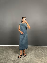 Lady Yırtmaçlı Uzun Kot Elbise GausELBİSEGU008522