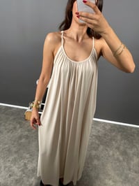 İlya Taş Oysh Modal Kumaş Cepli Askılı Rahat ElbiseGausELBİSEGU008817