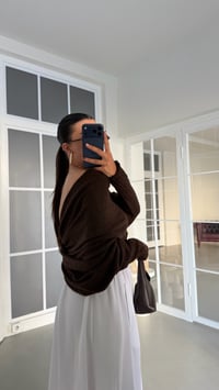 Kahve Pinterest Tasarım Hırka GAUS-02003GAUSHIRKAGAUS-02003