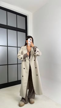 Taş Astarlı Kuşaklı Premium Trençkot GAUS-00516GAUSTRENÇKOTGAUS-00516