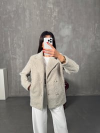 Clara Bej Kırçıllı Astarlı Cepli CeketGausCEKETGU00904328