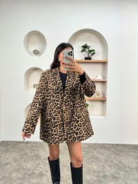 PRY Leopar Desenli Blazer Astarlı CeketGausCEKETGU00903501