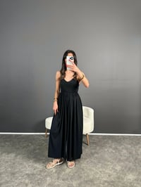 Valona Premium Siyah Modal Kumaş TulumGausTULUMGU004768