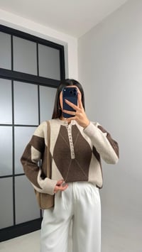 Bej Baklava Desenli Kazak GAUS-01123GAUSKAZAKGAUS-01123