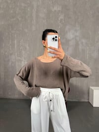 Kahve İnce Triko Kazak Gaus00116GausTRİKOGU1001259