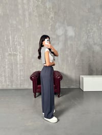 Parisian Antrasit Tensel Muadil Beli Lastikli PantolonGausPANTOLONGU00904067