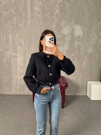 Suzi Siyah Tüvit Kısa CeketGausCEKETGU00903961