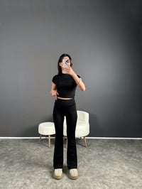 Lana Siyah İspanyol Paça İkili TakımGausTAKIMGU004222