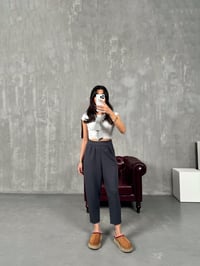 Weld Antrasit Arkası Lastikli Cepli Harem PantolonGausPANTOLONGU00903788
