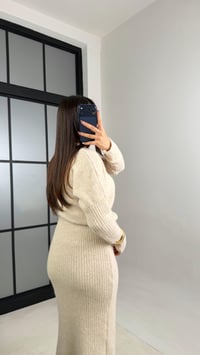 Taş Yumuşak Dokulu Triko Elbise GAUS-01083GAUSELBİSEGAUS-01083