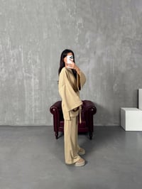 Pansy Sütlü Kahve Kuşaklı Triko TakımGausTAKIMGU00903831