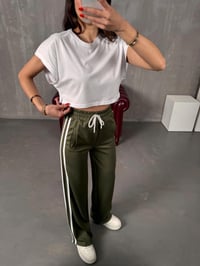 Faus Yeşil Şeritli Modal Eşofman AltıGausEŞOFMANGU00904230