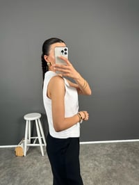 Lz Beyaz Astarlı YelekGausYELEKGU008275