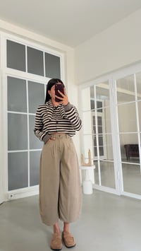 Açık Yeşil Beli Lastikli Oversize Jean GAUS-02030GAUSDENİM PANTOLONGAUS-02030