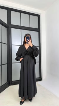 Siyah Beli Lastikli Cepli Tencel Etek GAUS-01203GAUSETEKGAUS-01203