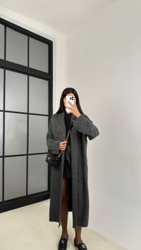 Antrasit Uzun Premium Triko Hırka GAUS-00116GAUSHIRKAGAUS-00116