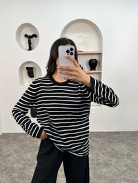MD Siyah Çizgili Triko Muadil KazakGausKAZAKGU008944