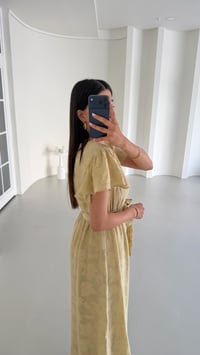 Yeşil Kuşaklı Astarlı Pinterest Elbise GAUS-01657GAUSELBİSEGAUS-01657