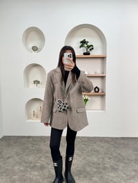 Dany Bej Kaz Ayağı Desenli Astarlı Kaşe Blazer CeketGausCEKETGU00903769