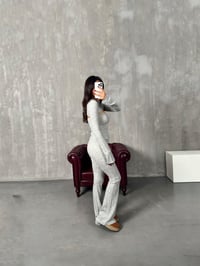Dream Gri Dekolte Pencere Detaylı TakımGausTAKIMGU00903945