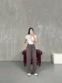 Kahve Beli Lastikli MD Muadil Tensel Pantolon Gaus00190GausPANTOLONGU1001441