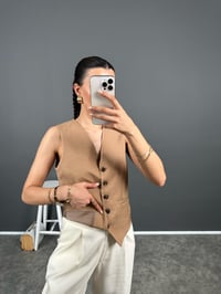 Lz Kahve Astarlı Yelek GausYELEKGU008272