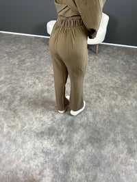 Heidy Soft Yeşil Gofre Kumaş Kemerli İkili TakımGausTAKIMGU004404