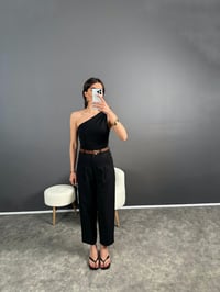 Siyah ZR Muadil Kemerli Pantolon GausPANTOLONGU007235