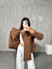 Maylo Kahve Atkılı Kırçıllı CeketGausCEKETGU00904040