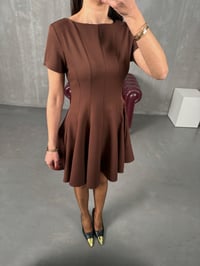 Jesa Kahve Tasarım Mini ElbiseGausELBİSEGU100494