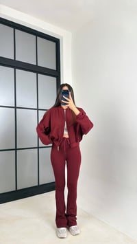 Bordo Zr Muadil Hırka Eşofman Spor Takım GAUS-00648GAUSSuitsGAUS-00648