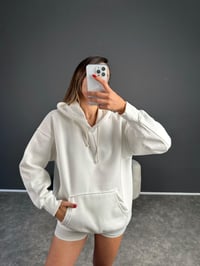Nadia Beyaz Şardonlu SweatshirtGausSWEATSHIRTGU002418